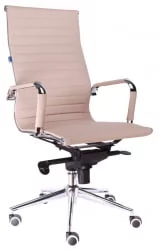 Кресло руководителя Еверпроф Рио М экокожа Бежевый / Everprof Rio