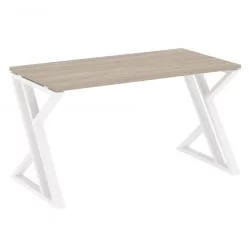 Стол рабочий ЛОФТ ВР.Л-СРЗ-3.7 Металл белый Дуб Аттик / LOFT VR.L-SRZ-3.7