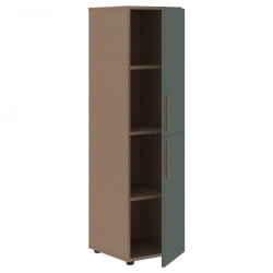 Шкаф-колонка с двумя глухими малыми дверьми (правый) ВЕЛИОН ВМCС 40.4 Р Нефрит Кобра / VELION VMCS R