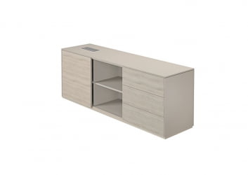 Тумба опорная 1700 правая Атлас НЗ-0221.ГС.ЙН.Р Серый камень Ясень Наварра / Atlas NZ-0221.GS.YN.R