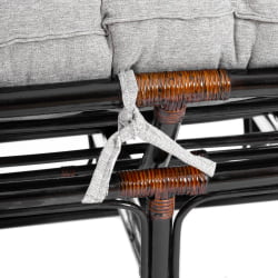 Диван МАМАСАН/МАМАСАН 23/02 В /с подушкой/ 169х102х80 см, Антикуе бровн, матрац 182х119 см, ткань серо-бежевая 3М 16/2 / MAMASAN/МАМАСАН W Antique brown,