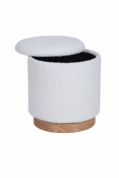 Пуф с ящиком Долли С тедди Белый / S