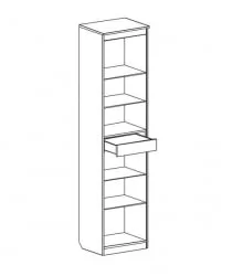 Витрина Элана 02 Бодега белая