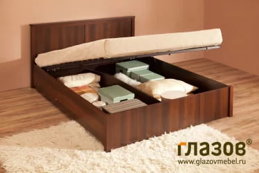 Кровать с подъёмным механизмом Шерлоcк 43.2 Орех шоколадный (спальня) / Sherlock