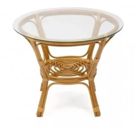 Стол Багама круглый без плетеной столешницы Бахама мед / Bahama