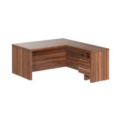 Угловой стол с тумбой ЗЕНН ЗCТ 1619Х Р Орех Даллас / ZENN ZCT 1619H R