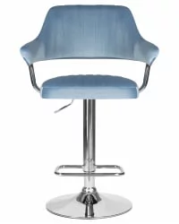 Стул барный ДОБРИН CХАРЛЙ Пудрово-голубой велюр МДЖ9-74 / DOBRIN CHARLY MJ9-74