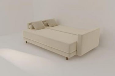 Диван прямой Санднес (Берхоусе) Цвет фасада: Азур велюр; Тип: Прямой; Материал фасада: Металл/Велюр / (Berhouse)