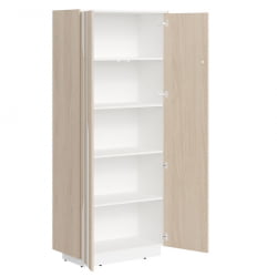 Шкаф высокий Лине СФ-574204 Дуб светлый Белый / Line