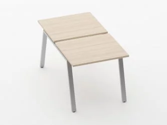 Письменный стол для двоих Дека Л-обр. каркас 73.145.08 Туя / Deka