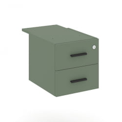 Тумба подвесная с двумя ящиками CОНCЕПТ CН.ПТ-004 Б/В Кобо Черный / CONCEPT CN.PT-004 B/W