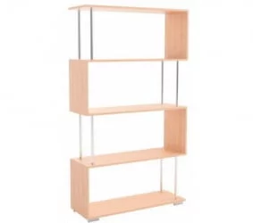 Стеллажи Зигзаг 2+Зигзаг 1 дуб млечный