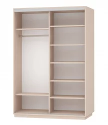 Шкаф-купе двухдверный Экспресс Дуо Комби 1600х2400х Дуб сонома / 1600х2400h