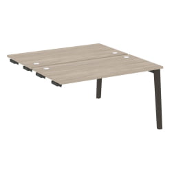 Стол-приставка двойной к опорным элементам ОНИКС ВООД ОВ.Д.СПР-3.7 Дуб Аттик/Темный / ONIX WOOD OW.D.SPR-3.7