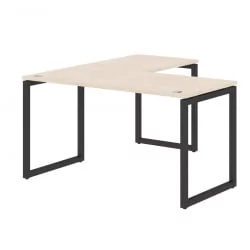 Стол угловой правый КСТЕН-К КСКCТ 1415 Р Бук Тиара Антрацит / XTEN-Q XQCT R