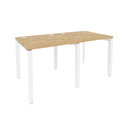 Рабочая станция на П-образном м/к ОНИКС О.МП-РС-2.0.8 Тиквуд Светлый/Белый / ONIX O.MP-RS-2.0.8