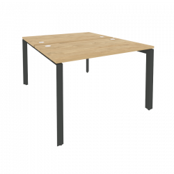 Рабочая станция на П-образном м/к ОНИКС О.МП-Д.РС-2.2.7 Тиквуд Светлый/Антрацит / ONIX O.MP-D.RS-2.2.7