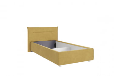 Кровать 0.9 Альба КМ0.9-16 медовый (велюр)