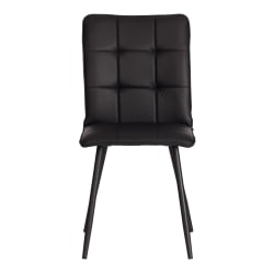 Стул обеденный Бари (2 шт. в упаковке) ЛТ, экокожа , черная, 41х55х89 см / Bari LT,