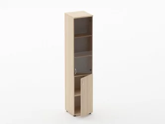 Шкаф высокий со стеклом Твин 16.16.13Пр Туя / Twin