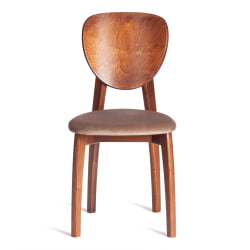 Стул ДИАМАНТЕ мягкое сидение бук, 42кс42кс85см, коричневый, ткань Тенерифе Моcко / DIAMANTE 42x42x85см, Tenerife Mocco