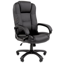 Кресло офисное CХАИРМАН 600 экокожа Черный / CHAIRMAN