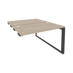 Стол-приставка двойной на О-образном м/к к опорым элем. ОНИКС О.МО-Д.СПР-2.7 Дуб Аттик/Антрацит / ONIX O.MO-D.SPR-2.7