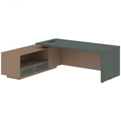 Стол руководителя левый ВЕЛИОН ВCТ 2319 Л Нефрит Кобра / VELION VCT L