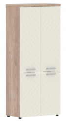 Шкаф с глухими средними и малыми дверьми Торр ЛУКС ТЛХC 85.3 Дуб Каньон Латте / Torr LUX TLHC