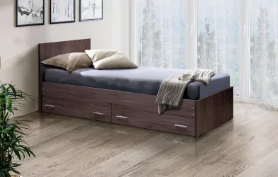 Кровать с ящиками на уголках №4 ЛДСП 700*1900 Белый