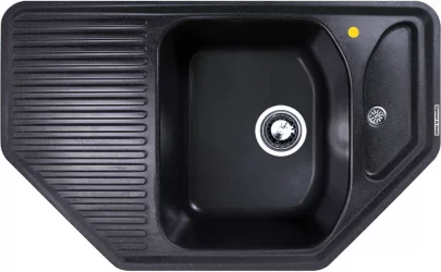 Мойка Кухонная Зигмунд анд Штаин Еcкиг 800 Искр.Гранит (Темная Скала) / Zigmund and Shtain Eckig