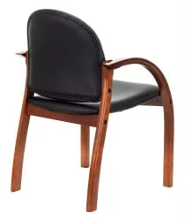 Кресло для посетителя Бюрократ Джуно Черный