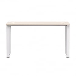 Стол прямой на металлокаркасе, опоры 90 гр Еверпроф ЕВО 254С007 Кашемир Белый / Everprof EVO 254S007
