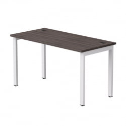 Стол прямой на металлокаркасе, опоры 45 гр Еверпроф ЕВО 254С003 Дуб Пасадена Белый / Everprof EVO 254S003