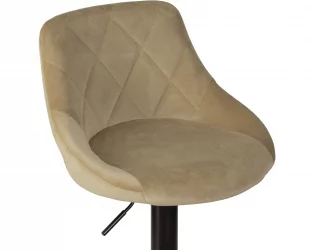 Стул барный ДОБРИН ЛОГАН БЛАCК Мокко велюр МДЖ9-9 / DOBRIN LOGAN BLACK MJ9-9