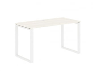 Стол письменный ЕДИС ЕКСТ 1367 Ясень Траун Белый / EDIS EQST