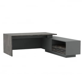 Стол письменный на опорной креденции ДЭЛИ ДЛИ37210112 Эбен Антрацит / DALI DLI37210112