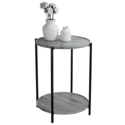 Круглый стол БеаутйСтйле 21 Орех гикори грай / BeautyStyle gray