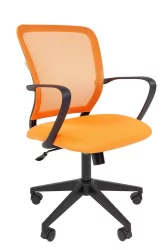 Кресло для оператора Чаирман 698 блаcк ТВ Оранжевое / Chairman black TW