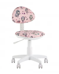 Кресло компьютерное детское УМКА Гирлс пластик белый / Girls