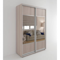 Шкаф-купе 2-х дверный Акцент-Дуэт Д 1200х600 Ясень шимо светлый