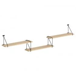 Полка навесная CОФФЕЕ СХ4-РОД/БАР Легно Светлый / COFFEE SH4-ROD/BAR