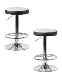 Табурет барный ДОБРИН БРУНО (кремово-коричневый) 2 шт / DOBRIN BRUNO