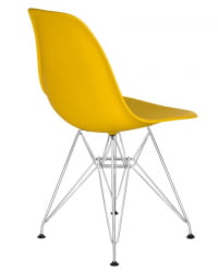 Стул обеденный ДОБРИН ДСР (ножки хром, цвет желтый (Й-01)) 4 шт / DOBRIN DSR (Y-01))