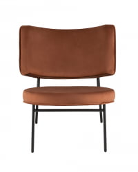 Кресло Дистриcт Лоунге велюр Шоколадный / District Lounge