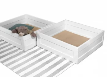 Кровать-домик РооРоом кд-11С c ящиками Серый / RooRoom c