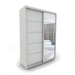 Шкаф в прихожую Акцент-Квадро Д 1400х600 Выбеленное дерево