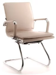 Кресло для посетителей Нерей CФ экокожа Бежевый / Nerey CF