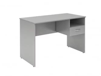 Стол письменный (С-1200) Р с правой подвесной тумбой Белый / (S-1200) R