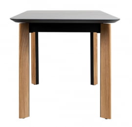 Стол раскладной Комби Гласс 120-150 Аутоматиc Натур/Дэрк матте гласс / Combi Glass Automatic Natur/Dark matte glass